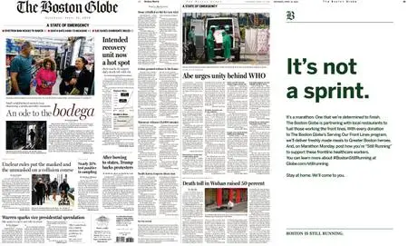 The Boston Globe – April 18, 2020