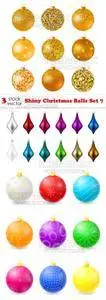 Vectors - Shiny Christmas Balls Set 7