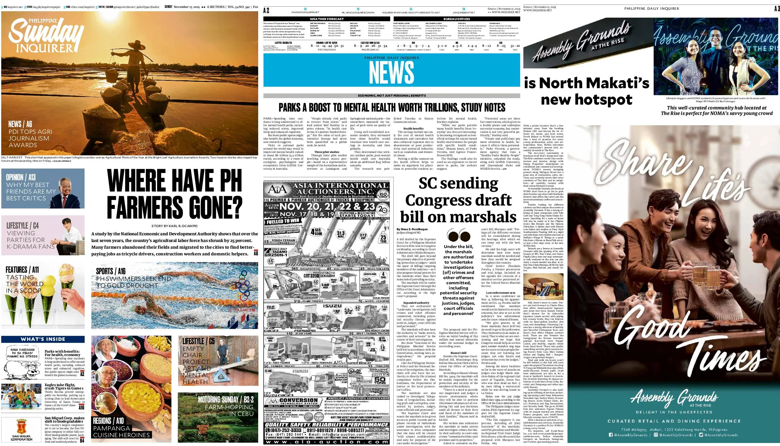 Philippine Daily Inquirer – November 17, 2019