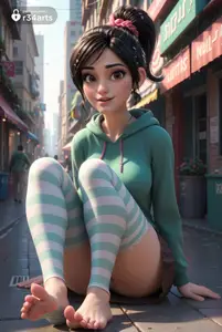 Vanellope Von Schweetz part 2 (AI Generated)