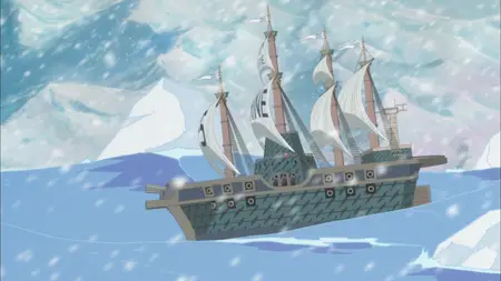 One Piece (1999 S16E06 A Duel of Swordplay! Brook vs the Mysterious Samurai Torso ZR