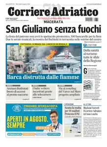 Corriere Adriatico Macerata - 14 Agosto 2024