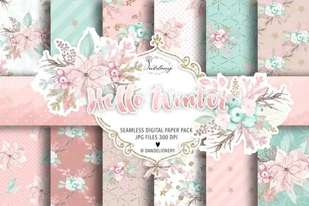 EE - Hello Winter digital paper pack 6A6Q4JP