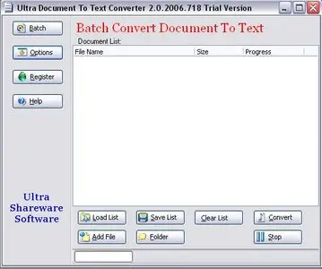 Ultra Document To Text Converter 2.0.2010.1127 Portable