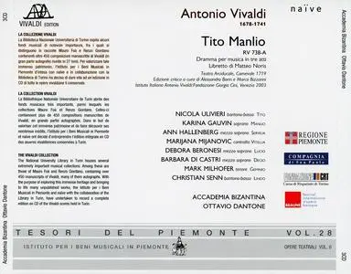 Ottavio Dantone, Accademia Bizantina - Antonio Vivaldi: Tito Manlio (2005)