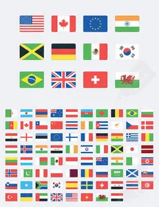 Vector World Flag Icons