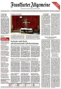 Frankfurter Allgemeine Zeitung vom Samstag, 25. Februar 2012