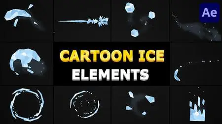 Cartoon Ice Elements | After Effects 35995394