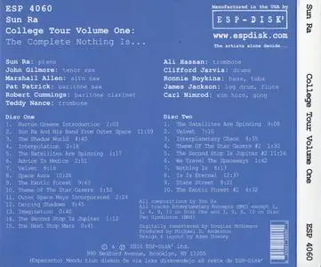 Sun Ra - College Tour, Volume One: The Complete Nothing Is... (1966) {2CD Set ESP 4060 rel 2010}