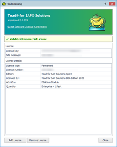 Toad for SAP Solutions 4.2.1.299