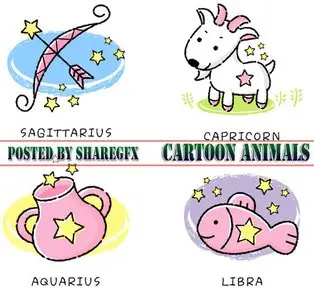 Stock Vector - Cartoon Animals 1605