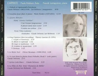 Paula Robison, Paavali Jumppanen - Caprice: Debussy, Boulez, Lancino, Messiaen (2016)