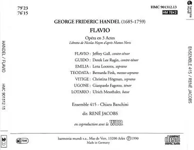 Rene Jacobs, Ensemble 415 - Handel: Flavio (1990)