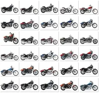 Bikes Harley Davidson in White Background Wallpapers