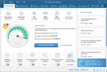 Auslogics BoostSpeed 11.2.0.3 Multilingual Portable