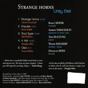 Adrien Varachaud Unity 5tet - Strange Horns (2010)