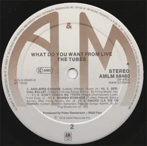 Tubes, The - What Do You Want From Live (A&M AMLM 68460) (NL 1978) (DoLP 24-96 & 16-44.1)
