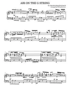 Air On The G String (arr. Phillip Keveren) - Johann Sebastian Bach (Piano Solo)