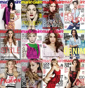 Marie Claire USA Magazine - Full Year 2014 Issues Collection (True PDF)