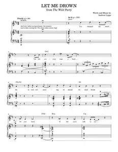 Let Me Drown - Andrew Lippa (Piano Vocal)