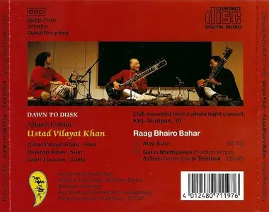 Ustad Vilayat Khan - Dawn to Dusk (Raag Bhairo Bahar) (1997) {Chhandra Dhara} **[RE-UP]**