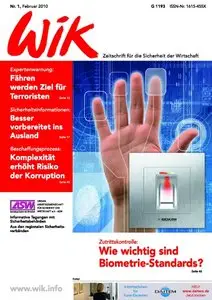 WiK - Zeitschrift für die Sicherheit der Wirtschaft 01/2010