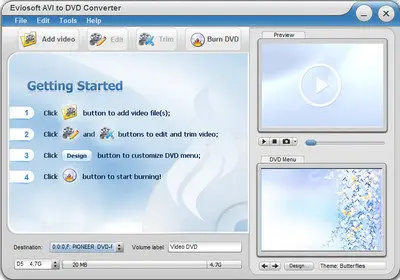 Eviosoft AVI to DVD Converter 1.0 
