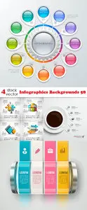 Vectors - Infographics Backgrounds 58