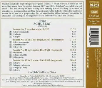 Gottlieb Wallisch - Schubert: Piano Sonatas Nos. 5, 7a, 11 & 12 (2004)