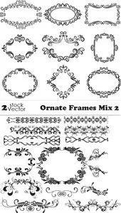 Vectors - Ornate Frames Mix 2