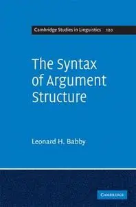 The Syntax of Argument Structure