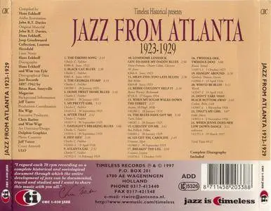Various Artists - Jazz From Atlanta 1923-1929 {Timeless Historical CBC 1-038 Jazz rel 1997}