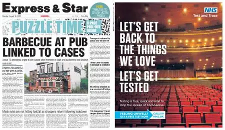 Express and Star Sandwell Edition – August 10, 2020