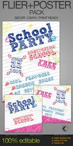 GraphicRiver School Party Poster + Flyer