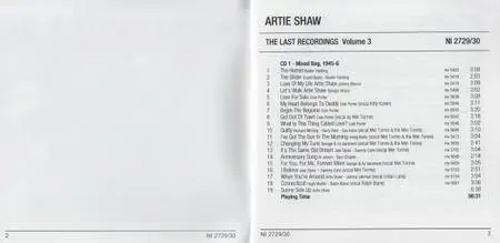 Artie Shaw - The Last Recordings, Volume 3 (1945-1949) {2CD Wyastone-Nimbus NI 2729~30 rel 2009}