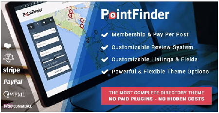 Themeforest - Point Finder v2.2.1 - Versatile Directory and Real Estate NULLED