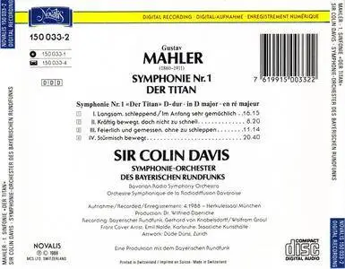 Sir Colin Davis, Bavarian Radio Symphony Orchestra - Mahler: Symphonie Nr. 1 - Der Titan (1988) {Novalis} **[RE-UP]**