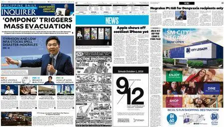 Philippine Daily Inquirer – September 14, 2018