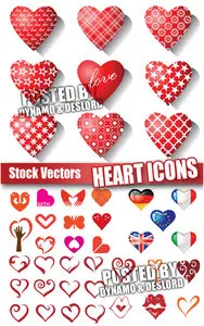 Heart icons - Stock Vectors