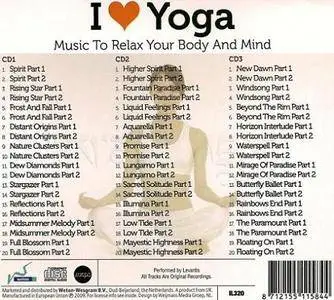 Levantis - I Love Yoga - Music To Relax Your Body And Mind (3CDs, 2009)