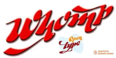 "Whomp" OpenType Script Font & User's Guide 