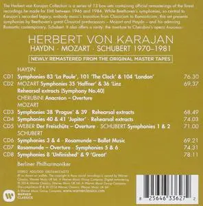 Herbert Von Karajan - Haydn, Mozart, Schubert: Symphonies 1970-1981 (2014) (8 CDs Box Set)
