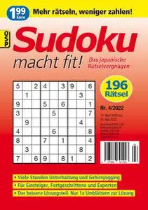 Sudoku macht fit - Nr.4 2022