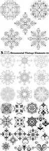 Vectors - Ornamental Vintage Elements 16