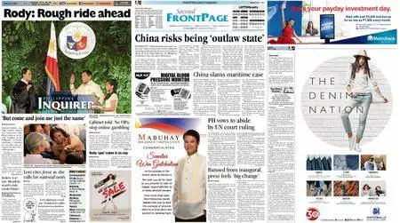 Philippine Daily Inquirer – July 01, 2016