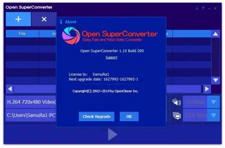 Open SuperConverter 1.10 Build 200