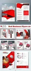 Vectors - Red Business Flyers 20