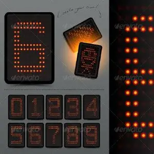 GraphicRiver - Digital LED Scoreboard Numbers
