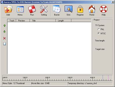 Aurora MPEG To DVD Burner ver.5.11