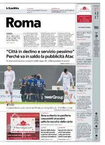 la Repubblica Roma - 27 Dicembre 2017